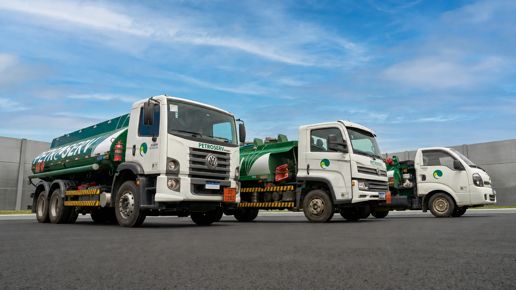 Frota Petroserv para abastecimento no ponto de consumo