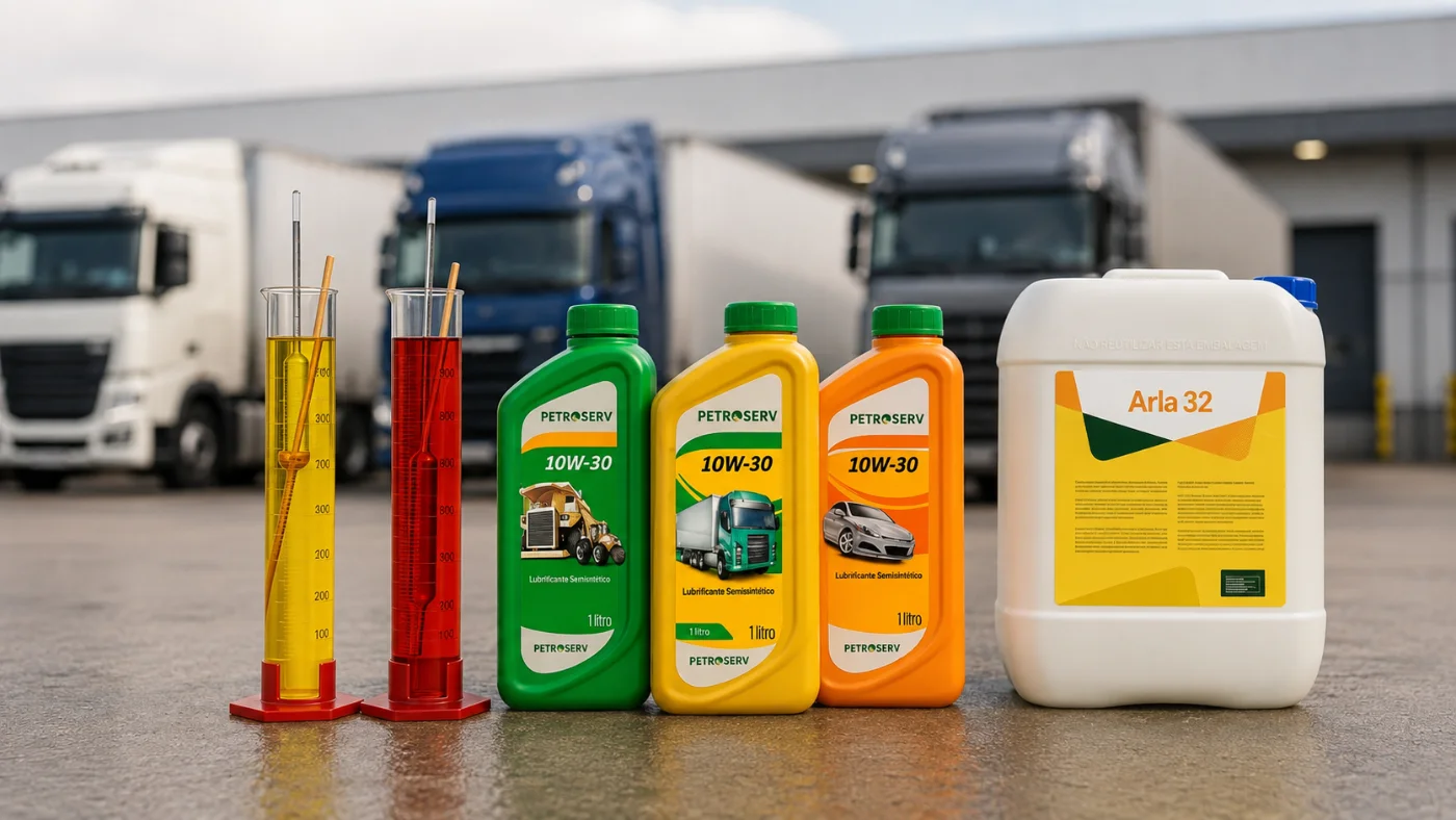 Lubrificantes e Arla 32 Petroserv para frotas
