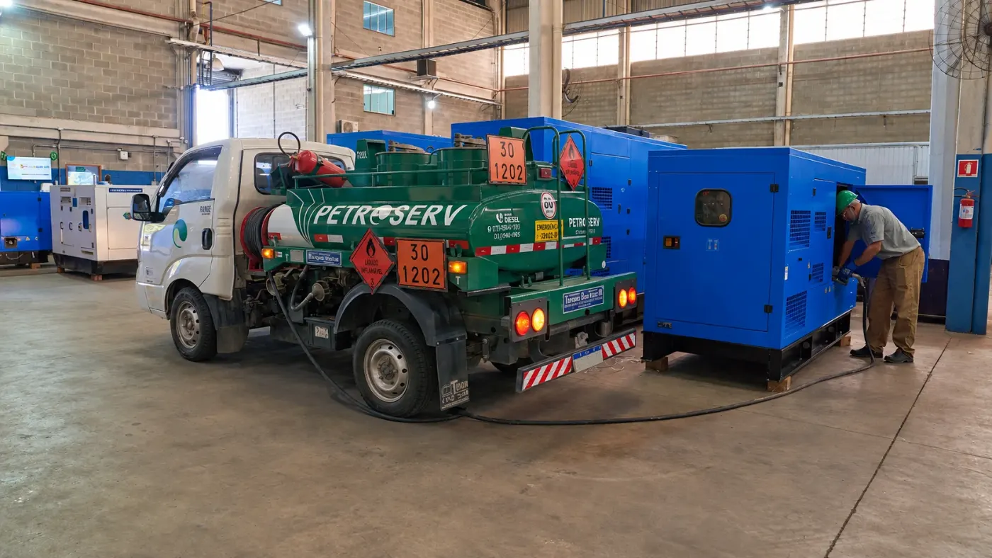 Abastecimento de grupo gerador Petroserv