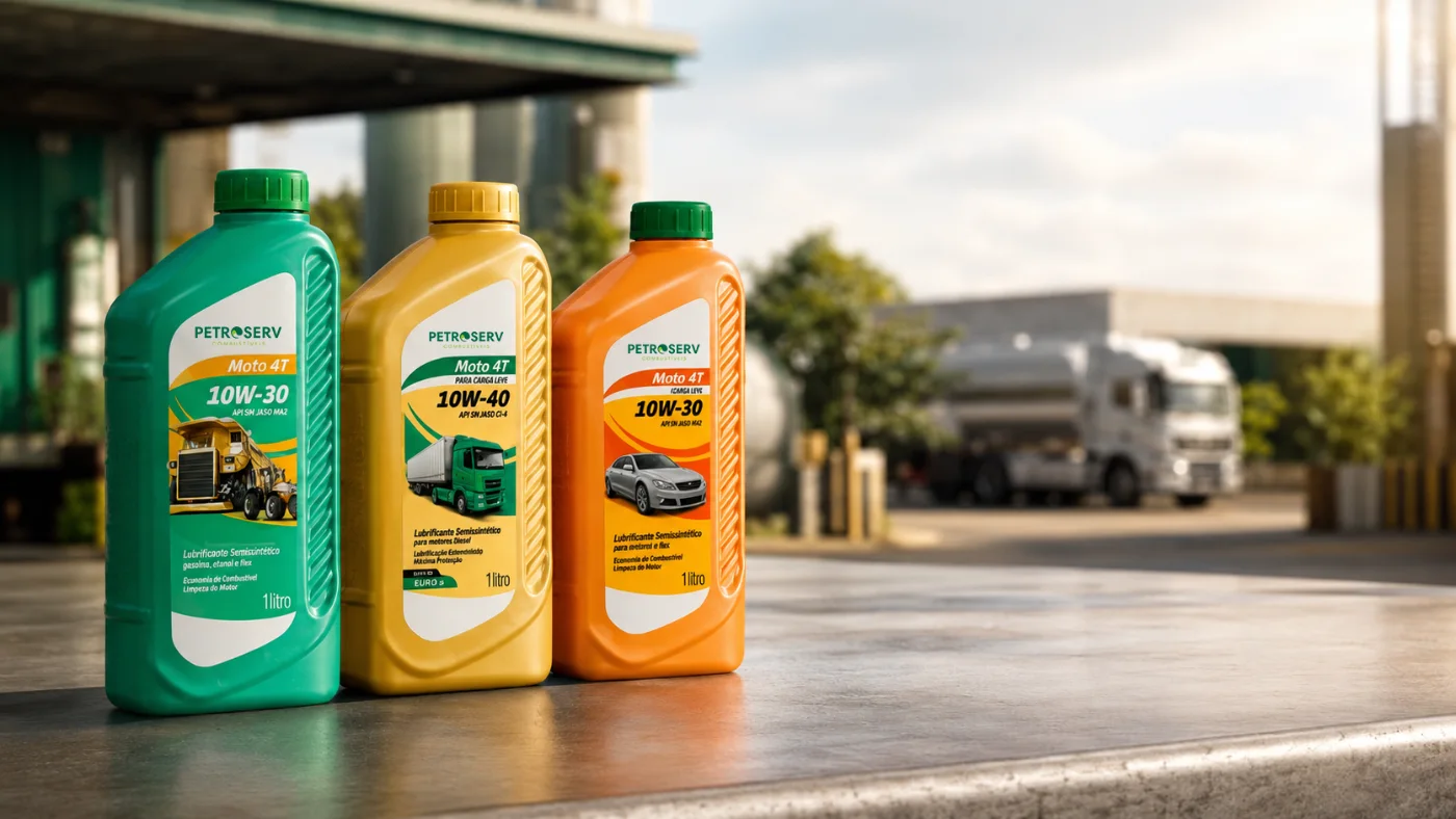 Linha de óleos lubrificantes Petroserv